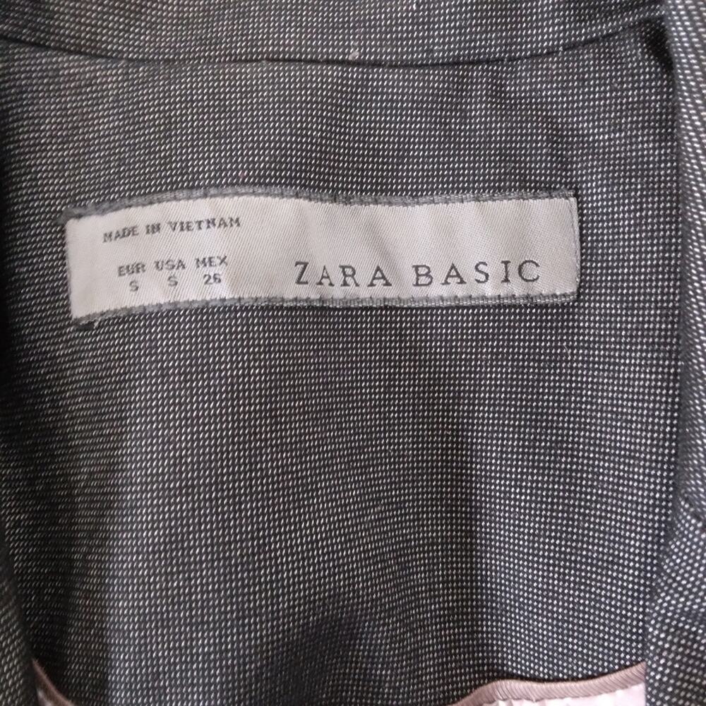 Zara Basic Single Button Blazer Jacket Size Small - image 7
